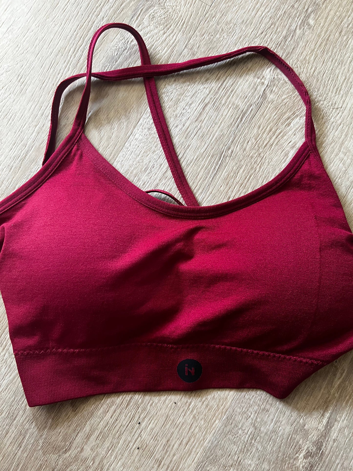 Ensemble legging et brassière rouge IN